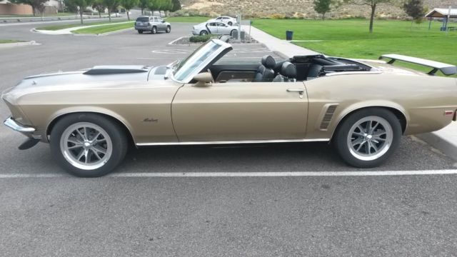 1969 Sunlit Gold Ford Mustang Convertible