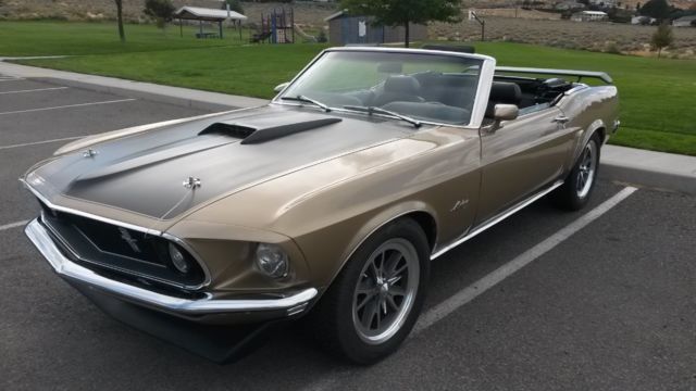 1969 Sunlit Gold Ford Mustang Convertible