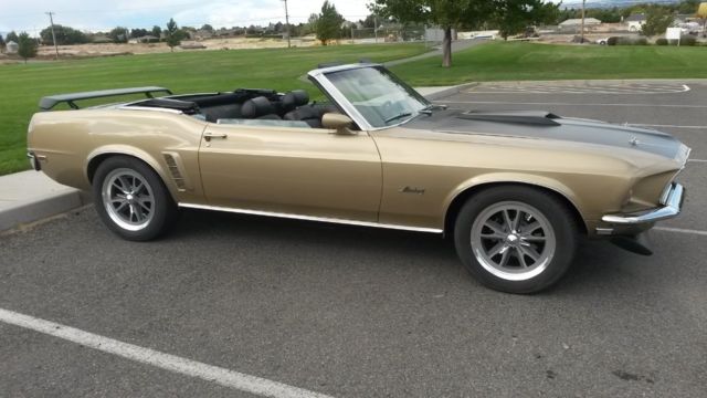 1969 Sunlit Gold Ford Mustang Convertible