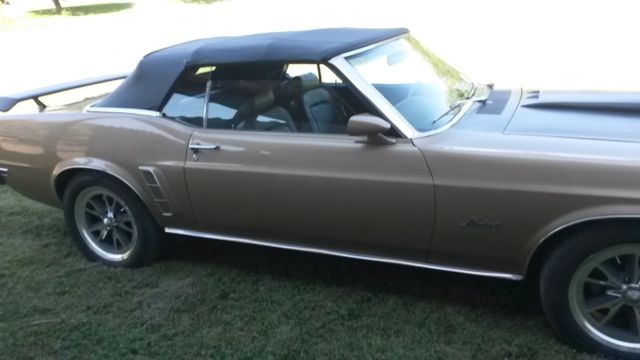1969 Sunlit Gold Ford Mustang Convertible