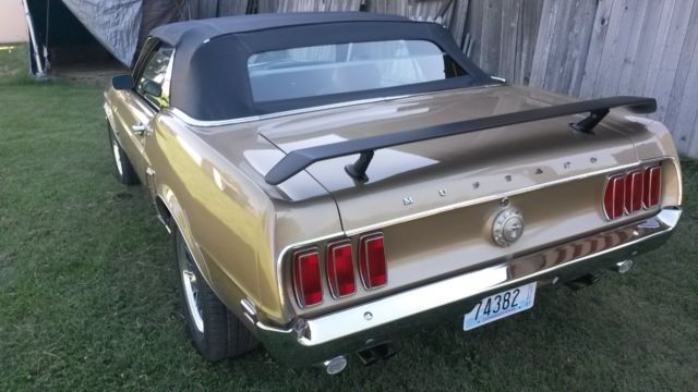 1969 Sunlit Gold Ford Mustang Convertible
