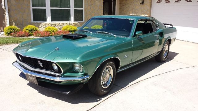 1969 Silver Jade Ford Mustang Fastback