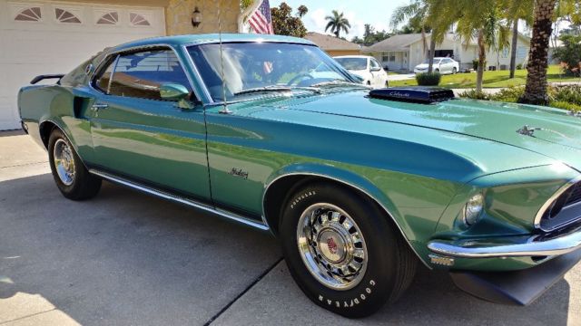 1969 Silver Jade Ford Mustang Fastback