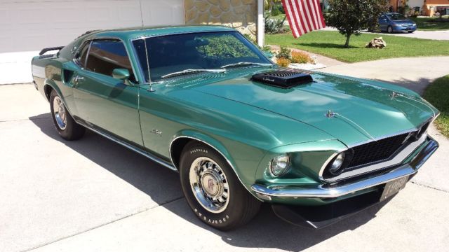 1969 Silver Jade Ford Mustang Fastback