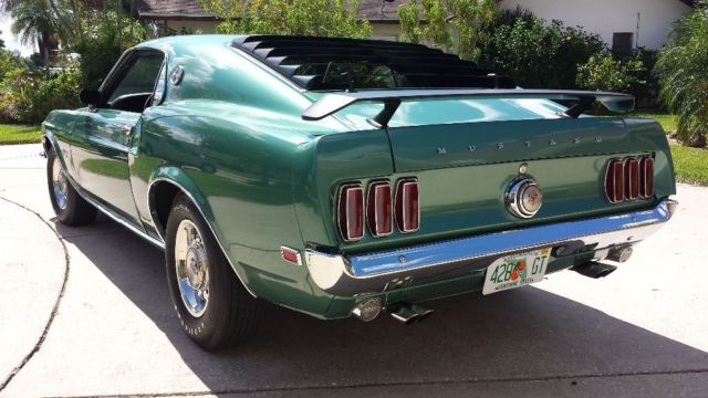 1969 Silver Jade Ford Mustang Fastback