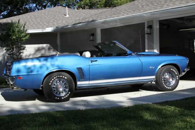 1969 Acapulco Blue Ford Mustang Convertible