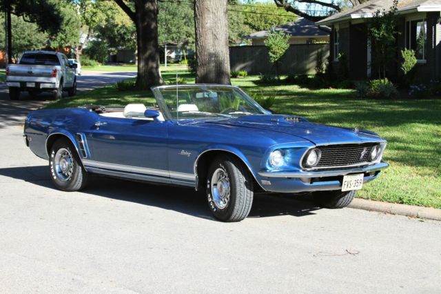 1969 Acapulco Blue Ford Mustang Convertible