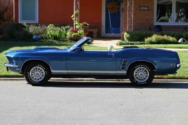 1969 Acapulco Blue Ford Mustang Convertible