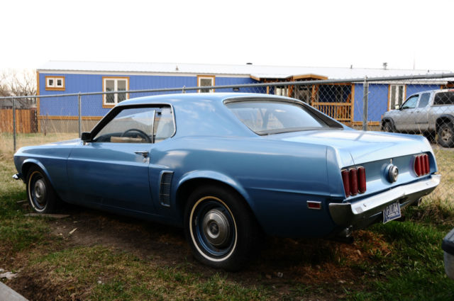 1969 Blue Ford Mustang Coupe