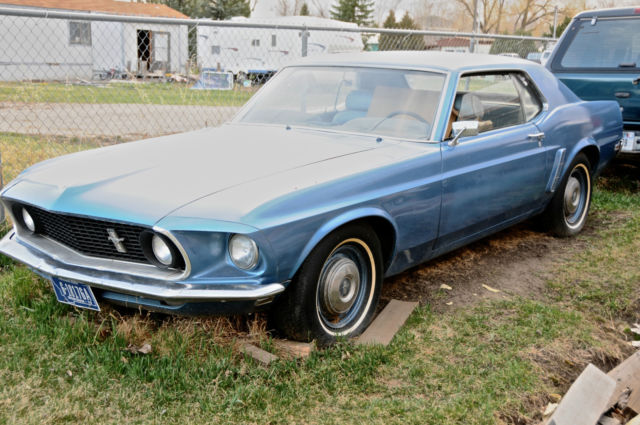 1969 Blue Ford Mustang Coupe