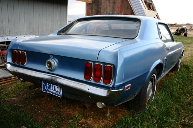 1969 Blue Ford Mustang Coupe