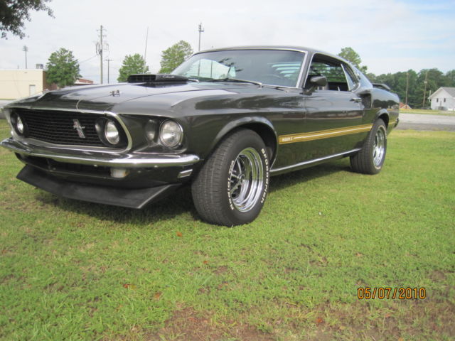 1969 Black Jade Ford Mustang Mach-1