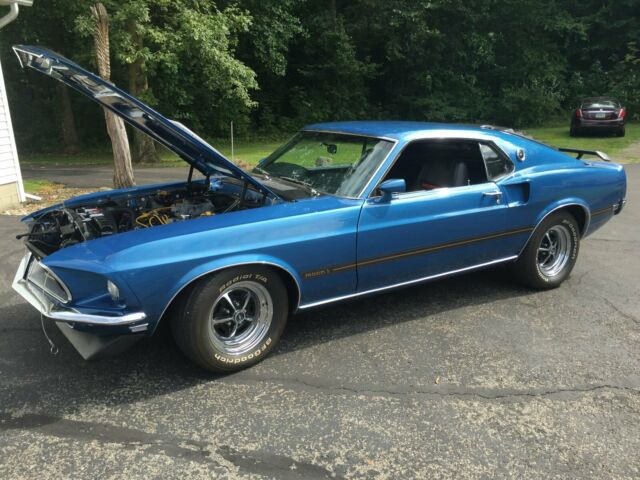 1969 Blue Ford Mustang Fastback