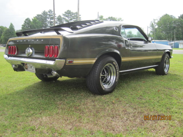 1969 Black Jade Ford Mustang Mach-1