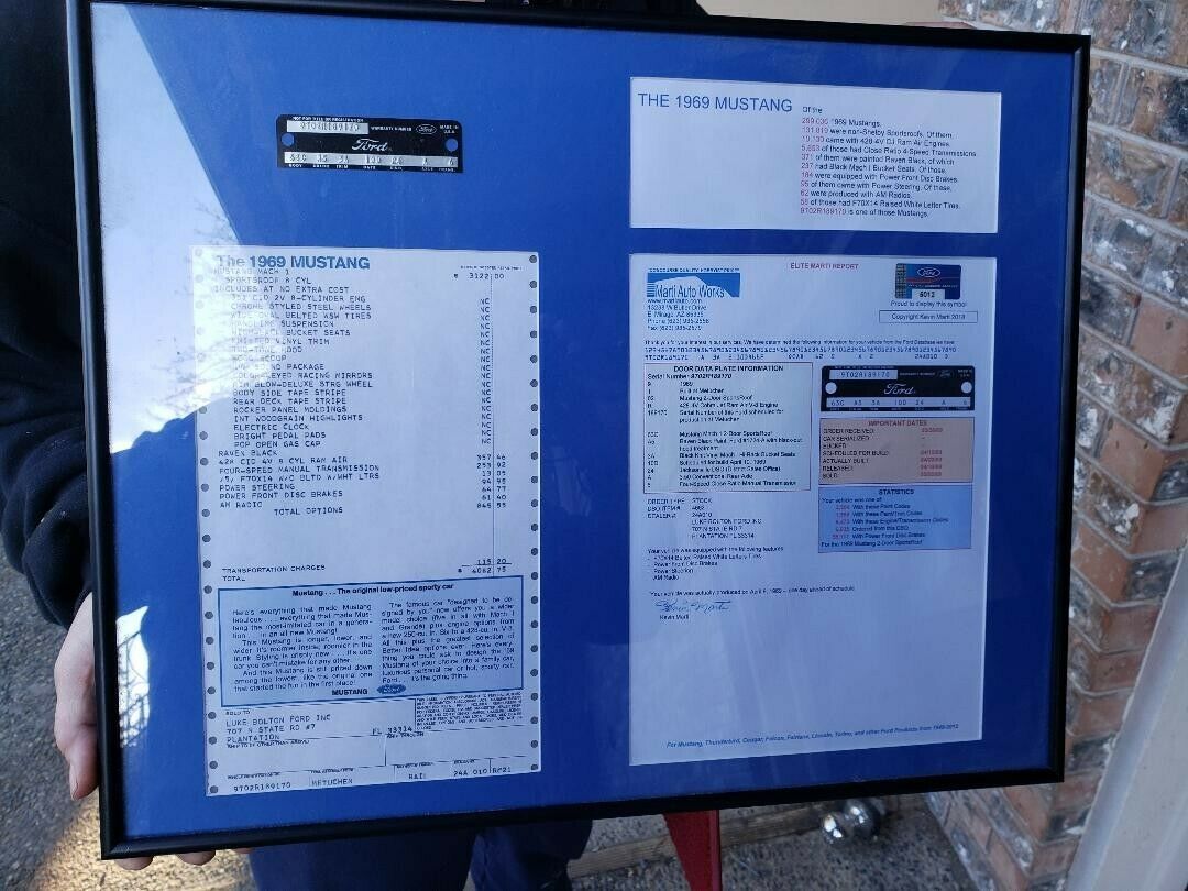 1969 Black Ford Mustang Fastback