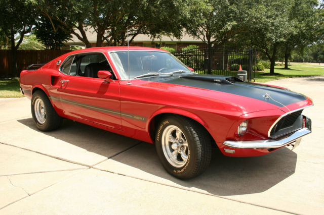 1969 Red Ford Mustang Fastback