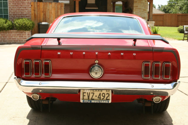 1969 Red Ford Mustang Fastback