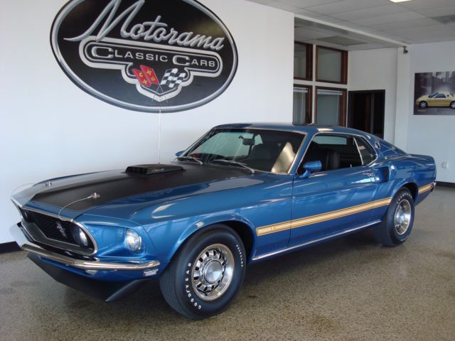 1969 Blue Ford Mustang Fastback