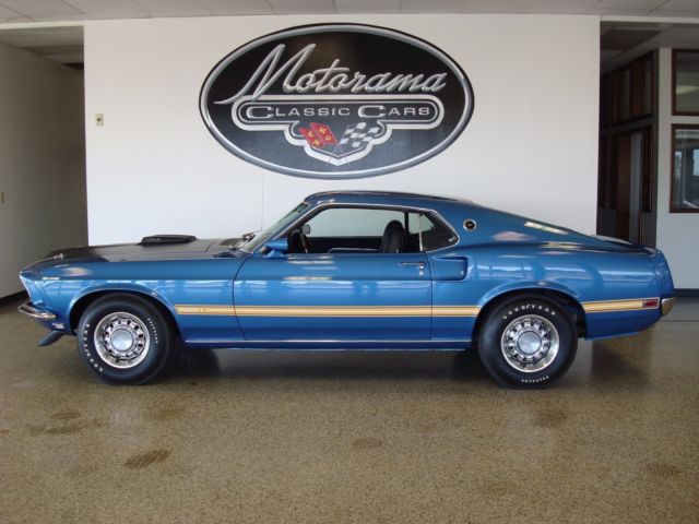 1969 Blue Ford Mustang Fastback