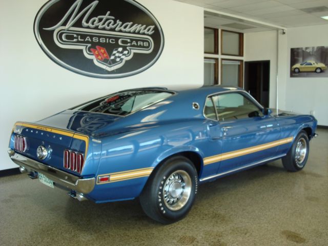 1969 Blue Ford Mustang Fastback
