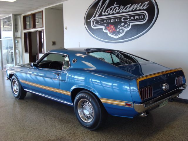 1969 Blue Ford Mustang Fastback