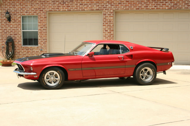 1969 Red Ford Mustang Fastback