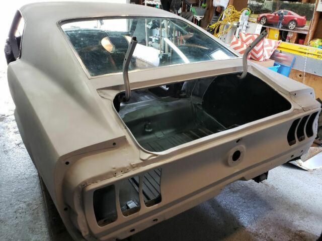 1969 Pastel Grey Ford Mustang Fastback