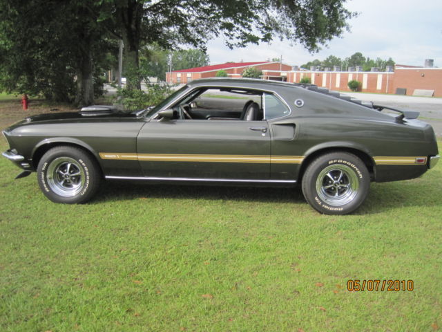 1969 Black Jade Ford Mustang Mach-1