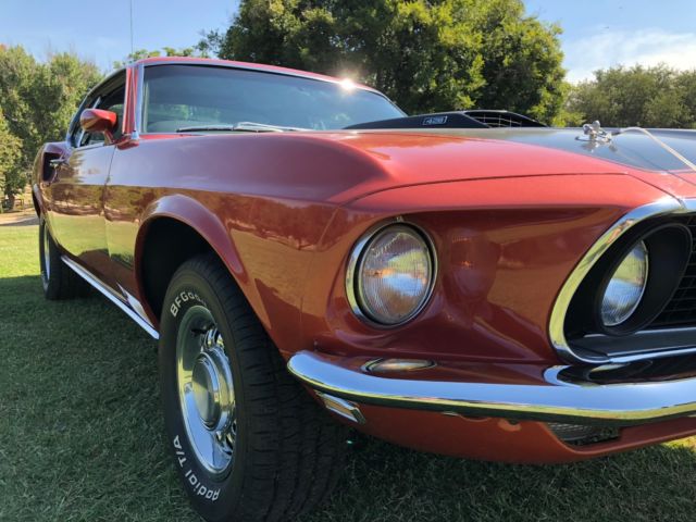 1969 Indian Fire Red Ford Mustang Fastback