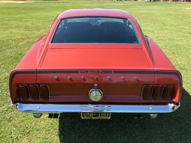 1969 Indian Fire Red Ford Mustang Fastback