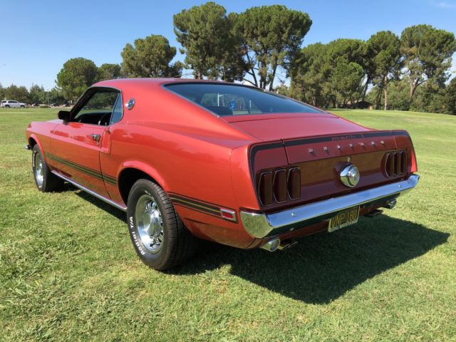 1969 Indian Fire Red Ford Mustang Fastback
