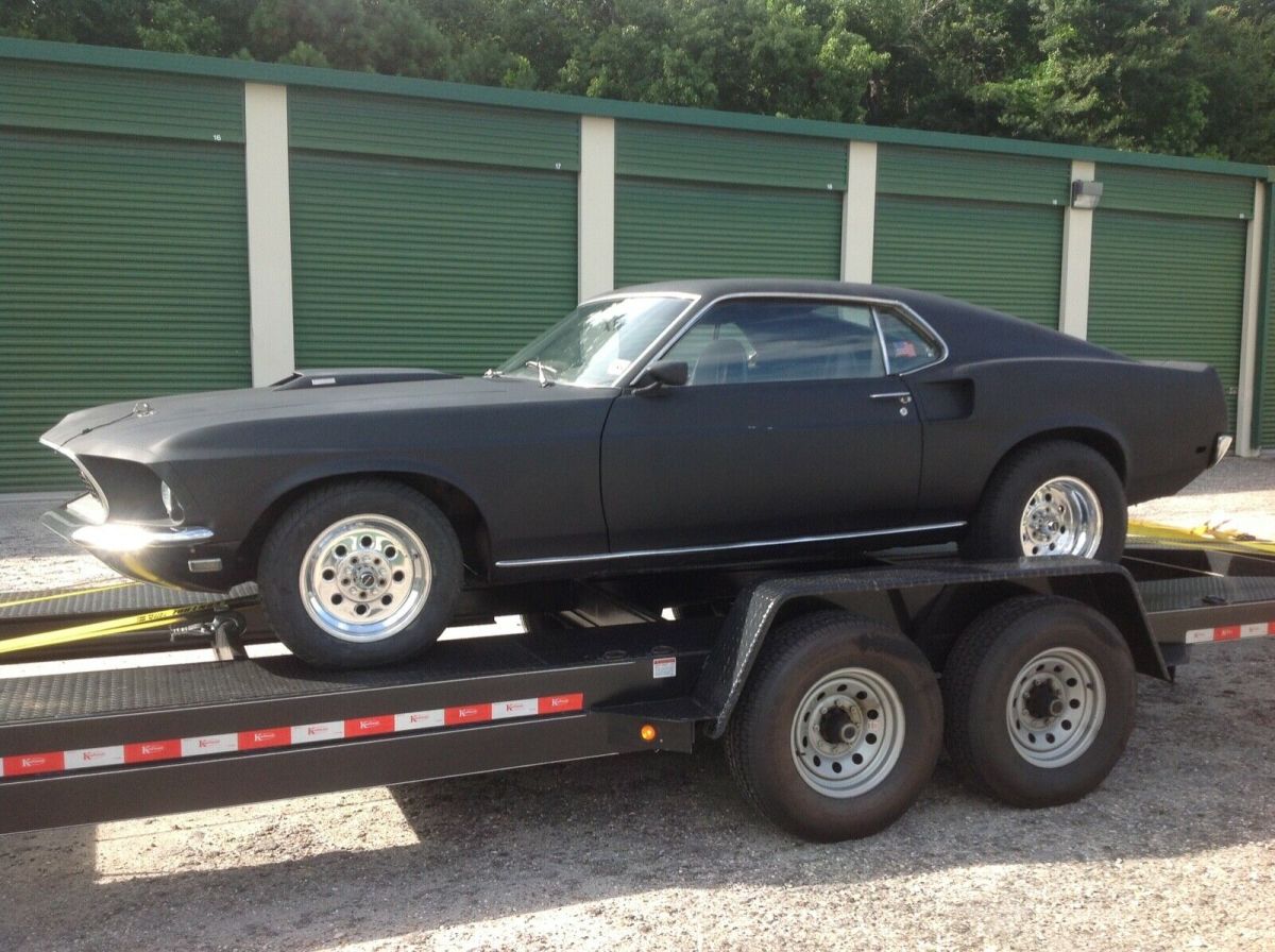 1969 Black Ford Mustang Fastback / Sportsroof