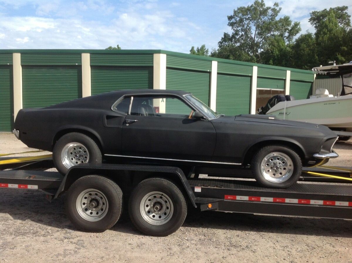1969 Black Ford Mustang Fastback / Sportsroof