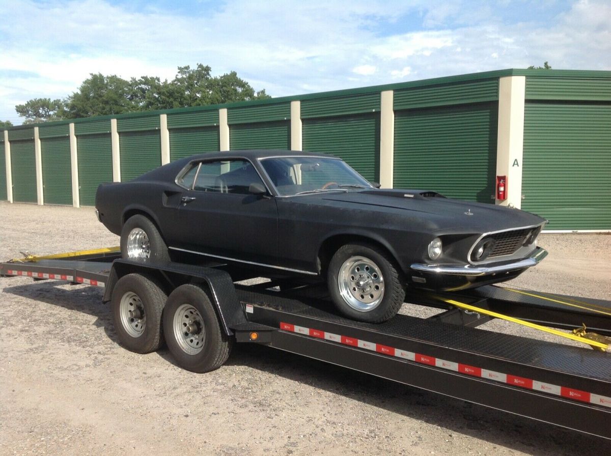 1969 Black Ford Mustang Fastback / Sportsroof