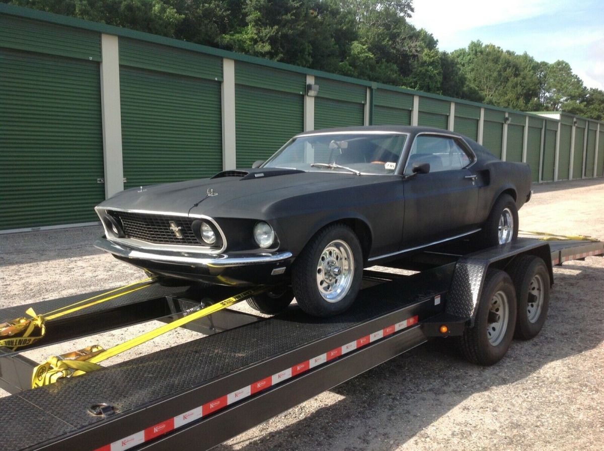 1969 Black Ford Mustang Fastback / Sportsroof
