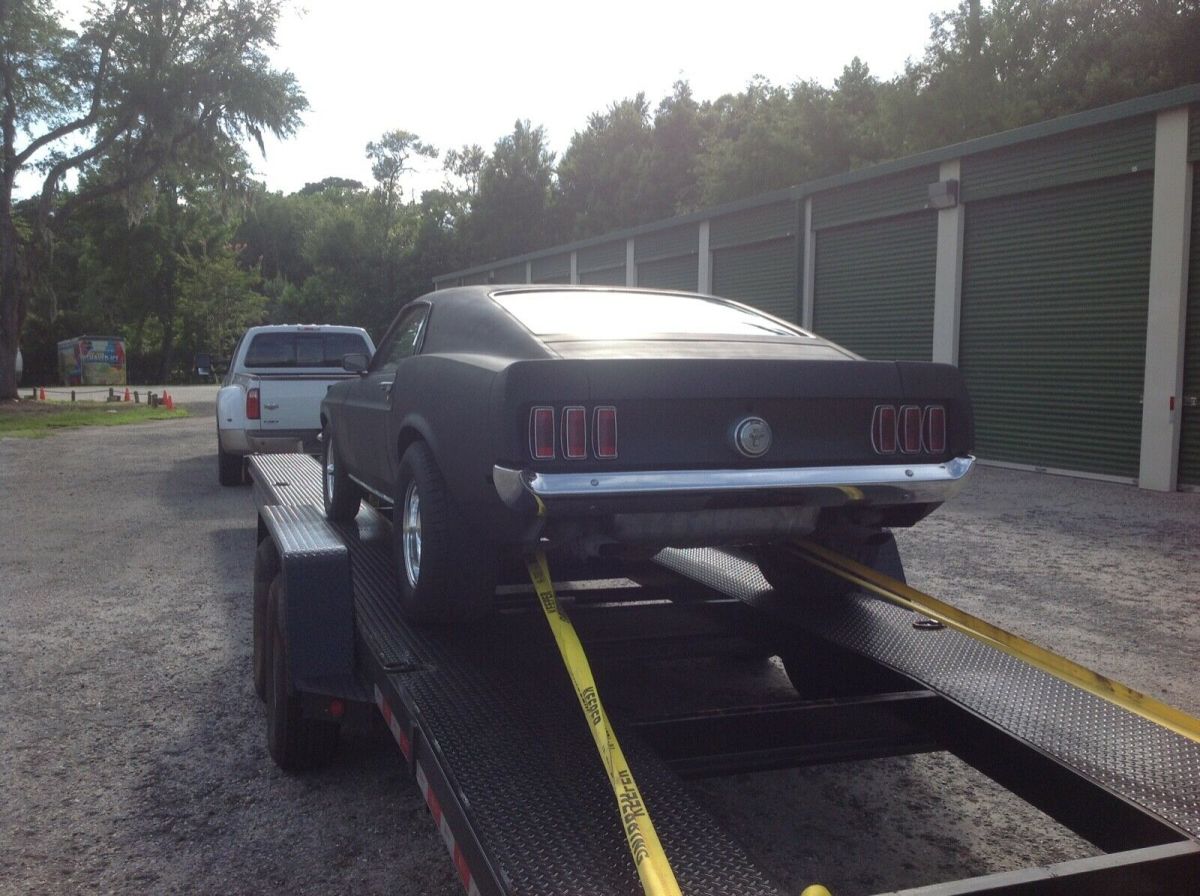 1969 Black Ford Mustang Fastback / Sportsroof