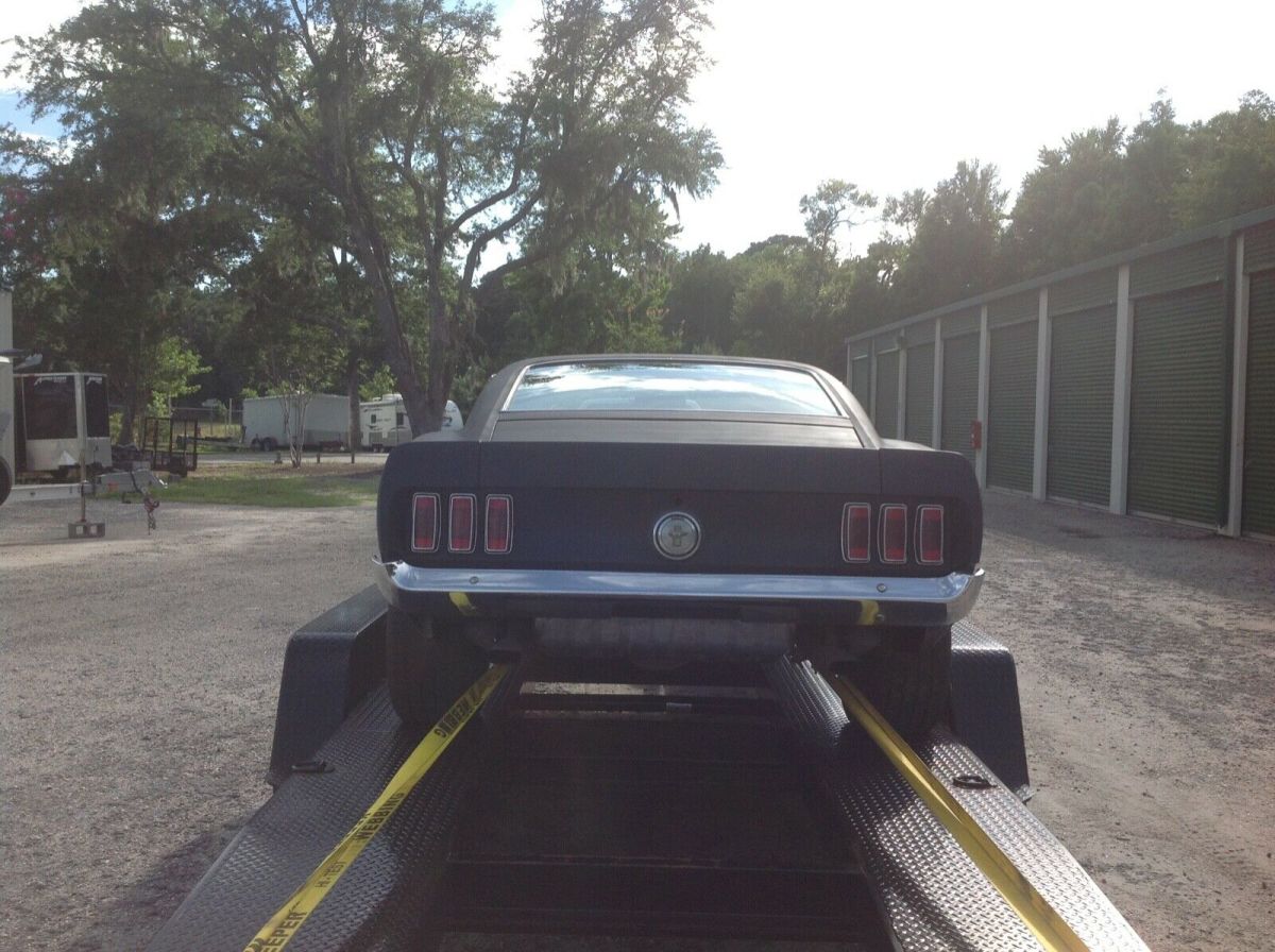 1969 Black Ford Mustang Fastback / Sportsroof