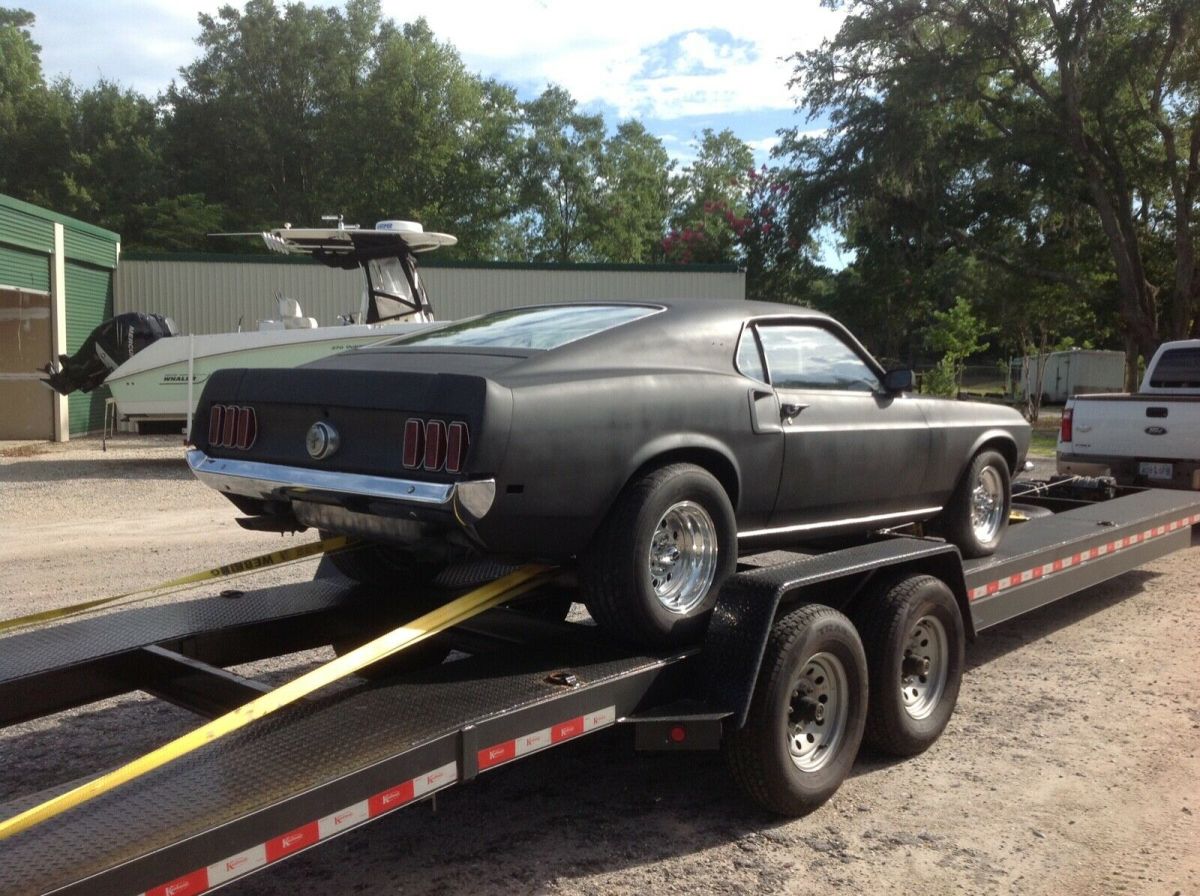 1969 Black Ford Mustang Fastback / Sportsroof