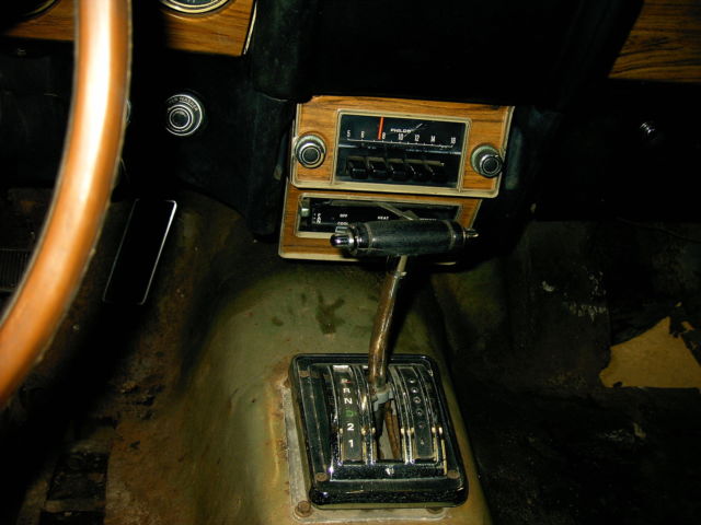 1969 code 15-Lime Gold with Matte black hood Ford Mustang Fastback