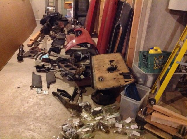 1969 Red Ford Mustang Fastback