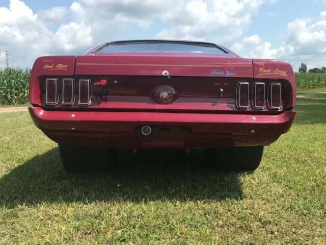 1969 Burgundy Ford Mustang