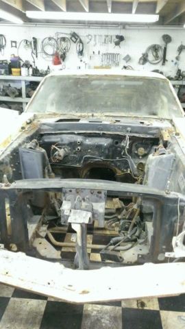 1969 White Ford Mustang Fastback