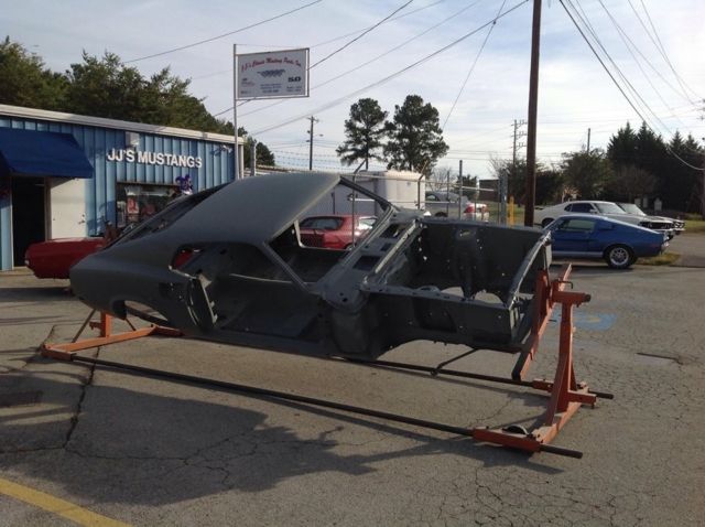 1969 White Ford Mustang Fastback