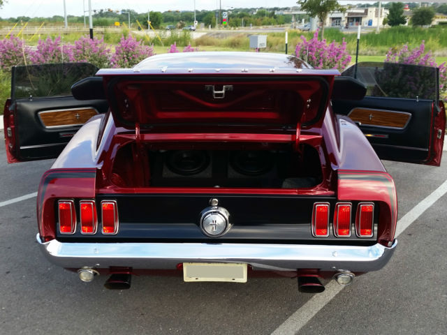 1969 Red Ford Mustang Fastback
