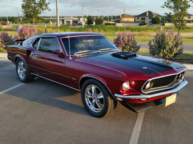 1969 Red Ford Mustang Fastback