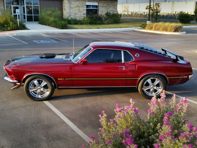 1969 Red Ford Mustang Fastback