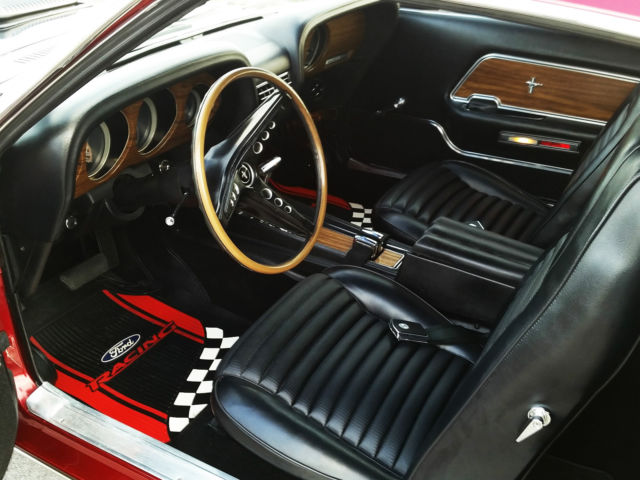 1969 Red Ford Mustang Fastback