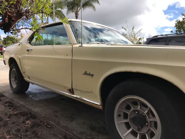1969 Yellow Ford Mustang Coupe