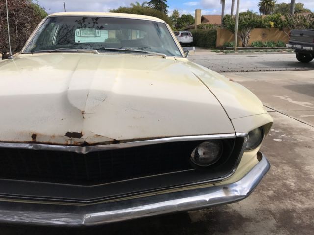 1969 Yellow Ford Mustang Coupe