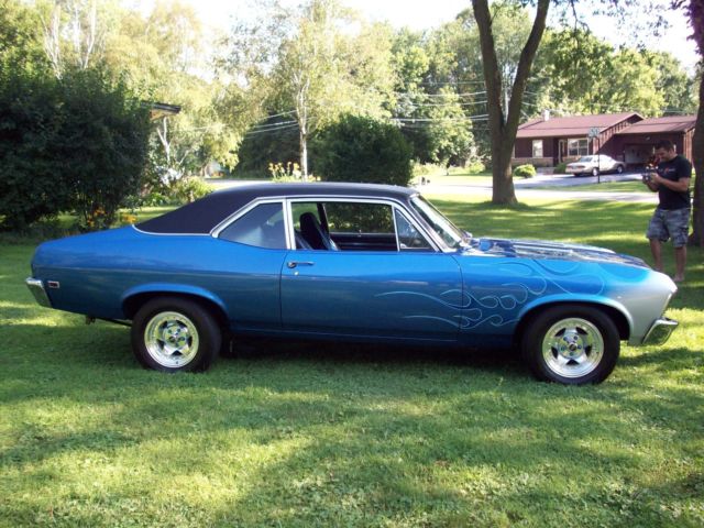 1969 Blue Chevrolet Nova Coupe